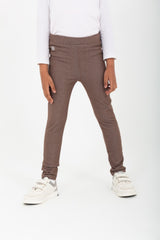 Girl's Elastic Waist Basic Long Leggings