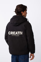 Men's Hooded Waterproof Jacket With Attached Inner Layer