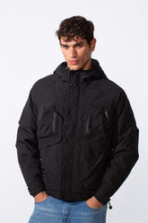 Men's Waterproof Hooded Essential Long Sleeve Jacket