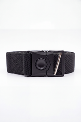 Men’s Tomato Store Orbit Lock Web Belt Featuring Braided Stretch Strap Round Push Buckle