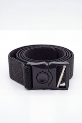 Men’s Tomato Store Orbit Lock Web Belt Featuring Braided Stretch Strap Round Push Buckle