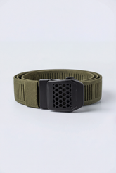 Men’s Tomato Store Tech Web Belt Vent Grid Buckle Design Breathable Detail Panel Modern Clip Lock