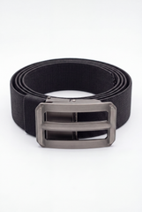 Men’s Tomato Store Double Window Elastic Belt With Woven Stretch Strap Open Frame Buckle