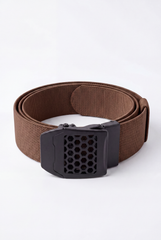 Men’s Tomato Store Core Web Belt Matte Solid Plate Buckle Low Profile Closure Smooth Lock Mechanism