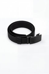 Men’s Tomato Store Clean Web Belt Matte Plate Buckle Smooth Flat Face Simple Lock