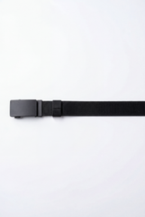 Men’s Tomato Store Clean Web Belt Matte Plate Buckle Smooth Flat Face Simple Lock