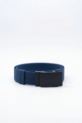 Men’s Tomato Store Clean Web Belt Matte Plate Buckle Smooth Flat Face Simple Lock