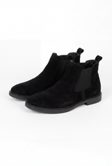 Men's Classic Boots Premium Suede Traditional Elastic Side Panels Shoes