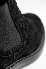 Men's Classic Boots Premium Suede Traditional Elastic Side Panels Shoes