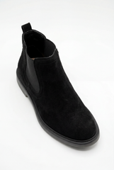 Men's Classic Boots Premium Suede Traditional Elastic Side Panels Shoes