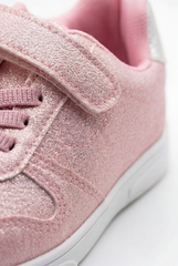 Girl's Sneakers Structured Long-Lasting Wear Hook And Loop Strap Elastic Laces Padded Collar Rubber Sole Comfy Shoes