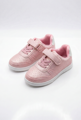 Girl's Sneakers Structured Long-Lasting Wear Hook And Loop Strap Elastic Laces Padded Collar Rubber Sole Comfy Shoes