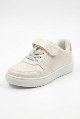 Girl's Sneakers Structured Long-Lasting Wear Hook And Loop Strap Elastic Laces Padded Collar Rubber Sole Comfy Shoes