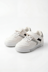 Boy's Sneakers Racing Stripes With Classic Perforated Toe For Extra Breathability Gripped Sole Shoes