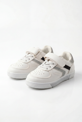 Boy's Sneakers Racing Stripes With Classic Perforated Toe For Extra Breathability Gripped Sole Shoes