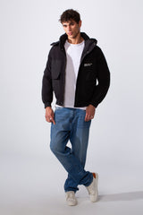 Men's Hooded Casual Utility Waterproof Jacket