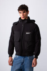 Men's Hooded Casual Utility Waterproof Jacket