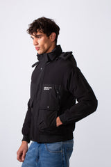 Men's Hooded Casual Utility Waterproof Jacket