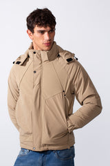 Men's Hooded Long Sleeve Basic Casual Waterproof Jacket