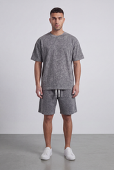 Men’s Tomato Store Matching Set Washed Mineral Finish Oversize Outfit