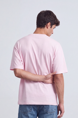 Men’s Tomato Store Airbrush Memory Oversize T-Shirt Soft Cloud Wash Across The Body With Abstract Scratch Sketch Small Quote Print