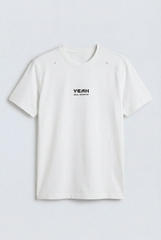 Men’s Tomato Store Ribbed Crew Neckline Chest Bold Text Print Short Sleeves Regular Fit T-Shirt