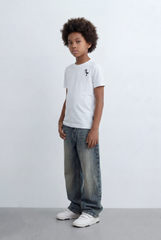 Boy's Tomato Store Basic Graphic T-Shirt Mini Dino Chest Print Slim Fit
