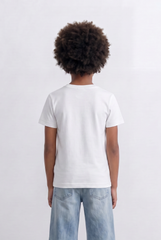 Boy's Tomato Store Embroidered Logo T-Shirt Tonal Chest Detail Minimal Everyday Design