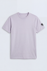 Men’s Ribbed Crew Neckline Tomato Store Signature Shoulder Patch Short Sleeves T-Shirt