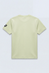 Men’s Ribbed Crew Neckline Tomato Store Signature Shoulder Patch Short Sleeves T-Shirt