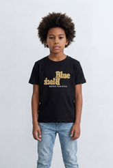 Boy's Slim Fit Tomato Store Round Neck T-Shirt Stylish Embroidered Logo For Comfort & Confidence