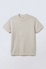 Men’s Tomato Store Knit Texture Open Weave Surface Breathable Elevated Everyday T-Shirt
