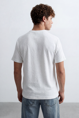 Men’s Tomato Store Knit Texture Open Weave Surface Breathable Elevated Everyday T-Shirt Short Sleevs Round Neck