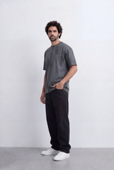 Men’s Tomato Store Abstract Wash Tee Smudge Effect Surface Minimal Grunge Texture Relaxed