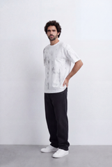 Men’s Tomato Store Abstract Wash Tee Smudge Effect Surface Minimal Grunge Texture Relaxed