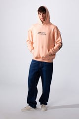 Men's Artistic Back Graphic Print Regular Fit Hood Sweatshirt