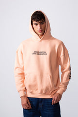 Men's Artistic Back Graphic Print Regular Fit Hood Sweatshirt