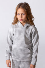 Girl's Tie Dye Slim Fit Melton Comfortable Outfit Set