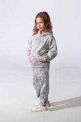 Girl's Tie Dye Slim Fit Melton Comfortable Outfit Set
