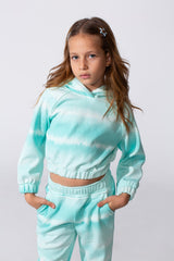 Girl's Melton Tow-Piece Slim Fit Cropped Outfit Set