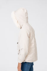 Girl’s Tomato Store Warm Faux Fur Hood Large Front Pockets Zip-Up Closure Waterproof Jacket