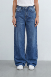 Women's Wide Leg Jeans High Rise Relaxed Denim Pants Tomato Store