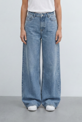 Women’s Tomato Store Light Wash Palazzo Used Effect Jeans Pants