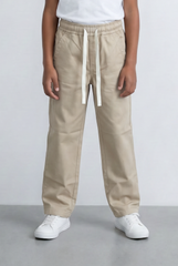Boy's Tomato Store Drawstring Twill Elastic Waist Comfort Boyfriend Fit Pants