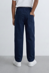 Boy's Tomato Store Drawstring Twill Elastic Waist Comfort Boyfriend Fit Pants