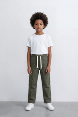 Boy's Tomato Store Drawstring Twill Elastic Waist Comfort Boyfriend Fit Pants