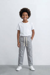 Boy's Tomato Store Drawstring Twill Elastic Waist Comfort Boyfriend Fit Pants