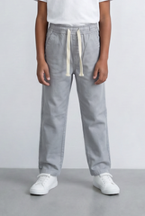 Boy's Tomato Store Drawstring Twill Elastic Waist Comfort Boyfriend Fit Pants
