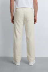Men’s Tomato Store Drawstring Basic Linen Pants Relaxed Bagy Elastic Waistband