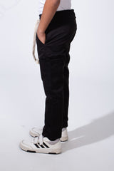 Boy’s Soft Waterproof Drawstring Waist Durable Cargo Pants